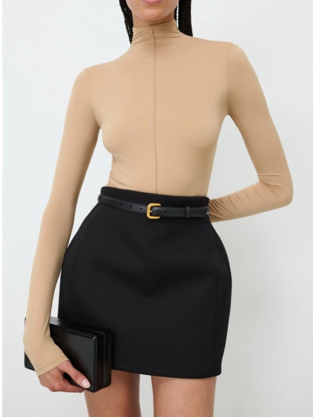WARDROBE.NYC X RHW Sculpted Mini Skirt